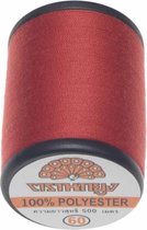 rood naaigaren - 500 m - universeel - 100% polyester - sterk - garen geschikt voor mondkapjes - col 6182