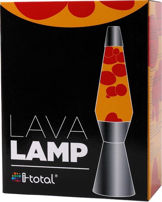 Lava Lamp Raket oranje vloeistof met rode lava