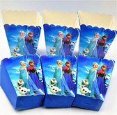 6 stuks Frozen kartonnen popcorn bakjes 14*9*6cm