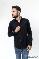 Overhemd Solid Stretch Donker Grijs (ME-0101)