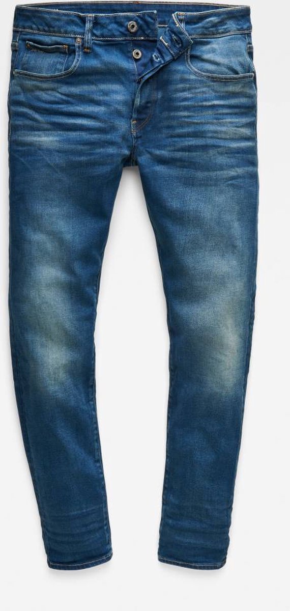 G-star Jeans 3301 slim fit medium aged Blauw