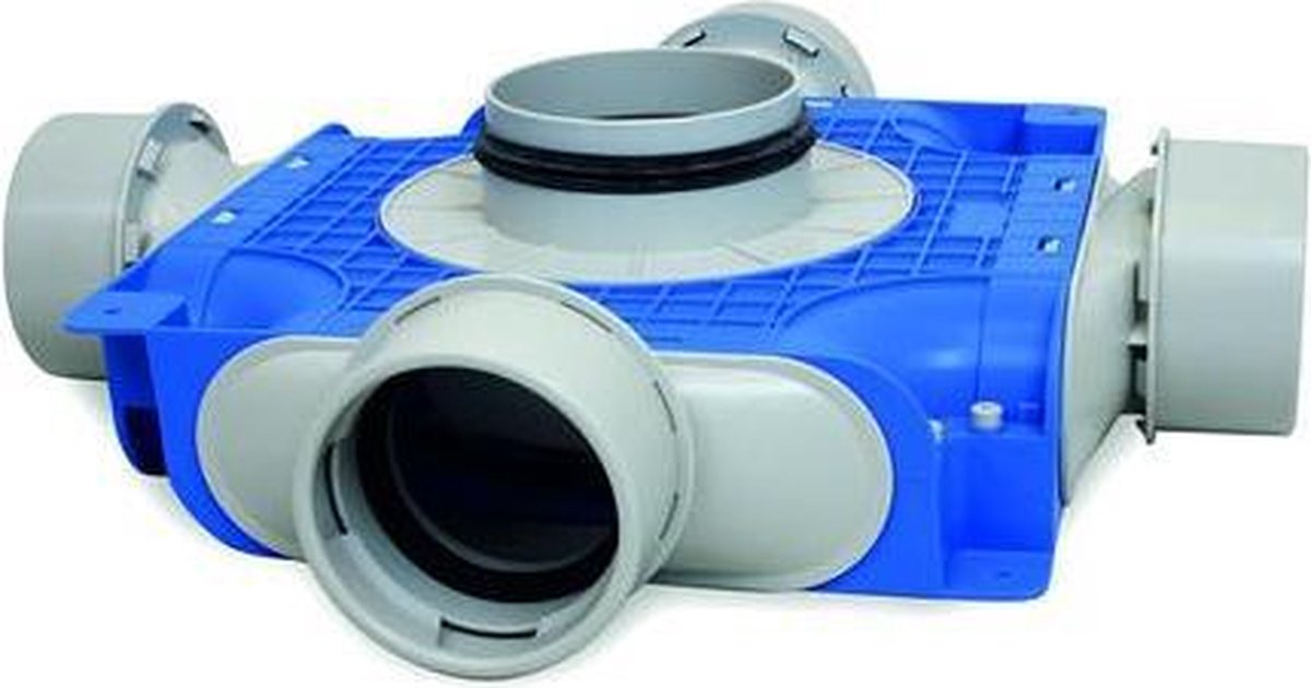 Vent-Axia Uniflexplus+ VTVGS 90 125 Instortverdeler 4xO90 zijaansl. O125