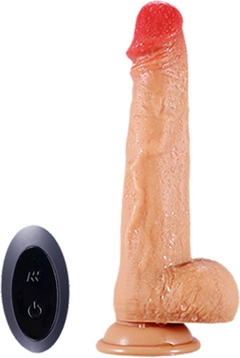 Goedkoopste Danny's Cock - Cyberskin dildo - Thrusting stotende en vibrerende dildo - Shequ®
