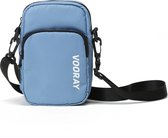 Vooray lichtgewicht crossbody schoudertasje voor fitness, reizen en alledaags gebruik (Dusty Blue)