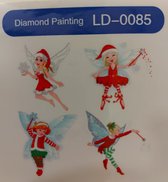 Diamond painting - Stickervel ( 4 stuks ) Engeltjes