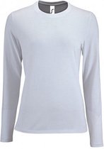 SOLS Dames/dames Keizerlijk T-Shirt met lange mouwen (Wit)