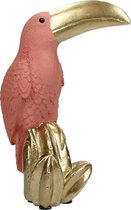 Wants&Needs Ornament Toucan Polyresin Roze 11.5 X 6 X 16.5