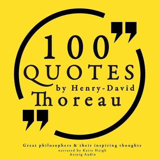 100 quotes by Henry David Thoreau: Great philosophers & thei ... - cover