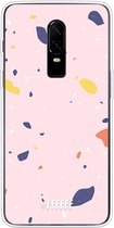 OnePlus 6 Hoesje Transparant TPU Case - Terrazzo N°8 #ffffff