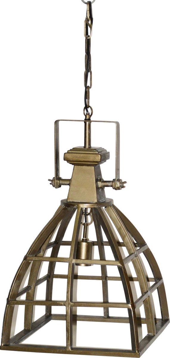PTMD Rowdy Electric plafondlamp maat in cm: 35 x 35 x 31 - Goud - PTMD COLLECTION