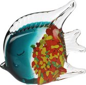 Wants&Needs Ornament Fish Glas Turquoise 13 X 5 X 12