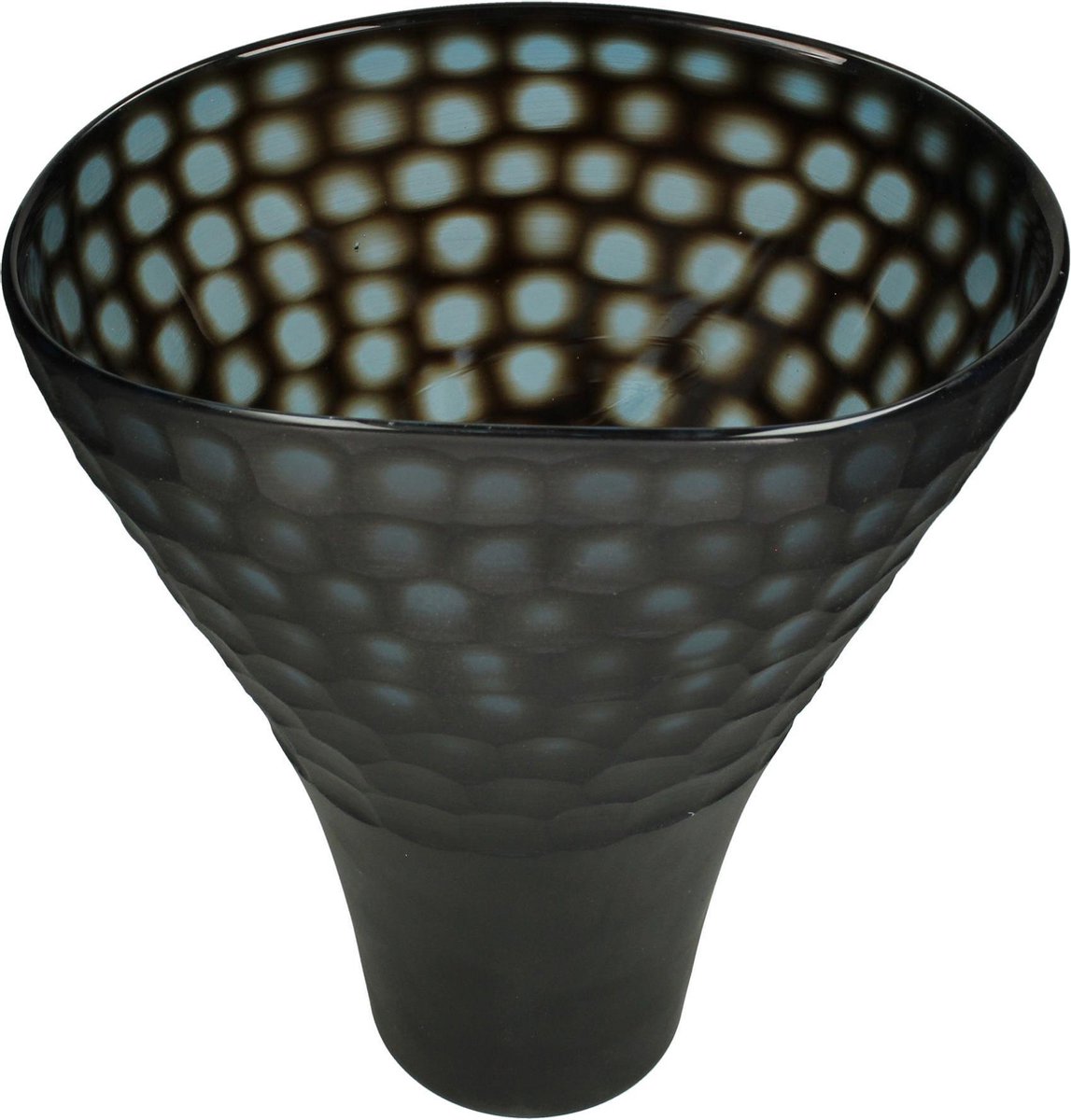 Wants&Needs Vaas Glas Zwart 29 X 24 X 32