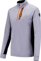 Falcon Wintersportpully - Maat M  - Mannen - grijs/zwart/oranje