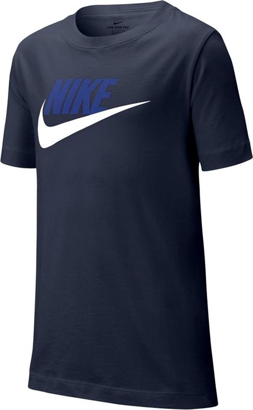 Nike - NSW Tee Futura Icon - Blauw - Enfants - taille 128-140