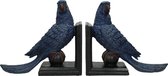 Wants&Needs Boekenhouder Polyresin Bird Blauw 51 X 10 X 22 Opbergbox /2