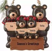 Kerst Ornament beren familie 4