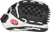 Rawlings RSO125BW Shut Out Series | 12,5 Inch | kleur zwart / wit | honkbal handschoen | linkshandig vangen |