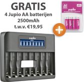Chargeur Octo USB Jupio + pack de 4 piles Jupio 2 500 mAh Direct Power Plus AA gratuites