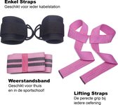 GymAxess - Resistance Band - Lifting Straps - Ankle Straps - Booty Band - All-in-1 Gym Set Vrouwen - Weerstandsband