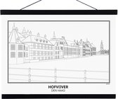 SKAVIK Hofvijver (torentje) - Den Haag Poster met houten posterhanger (zwart) 21 x 30 cm