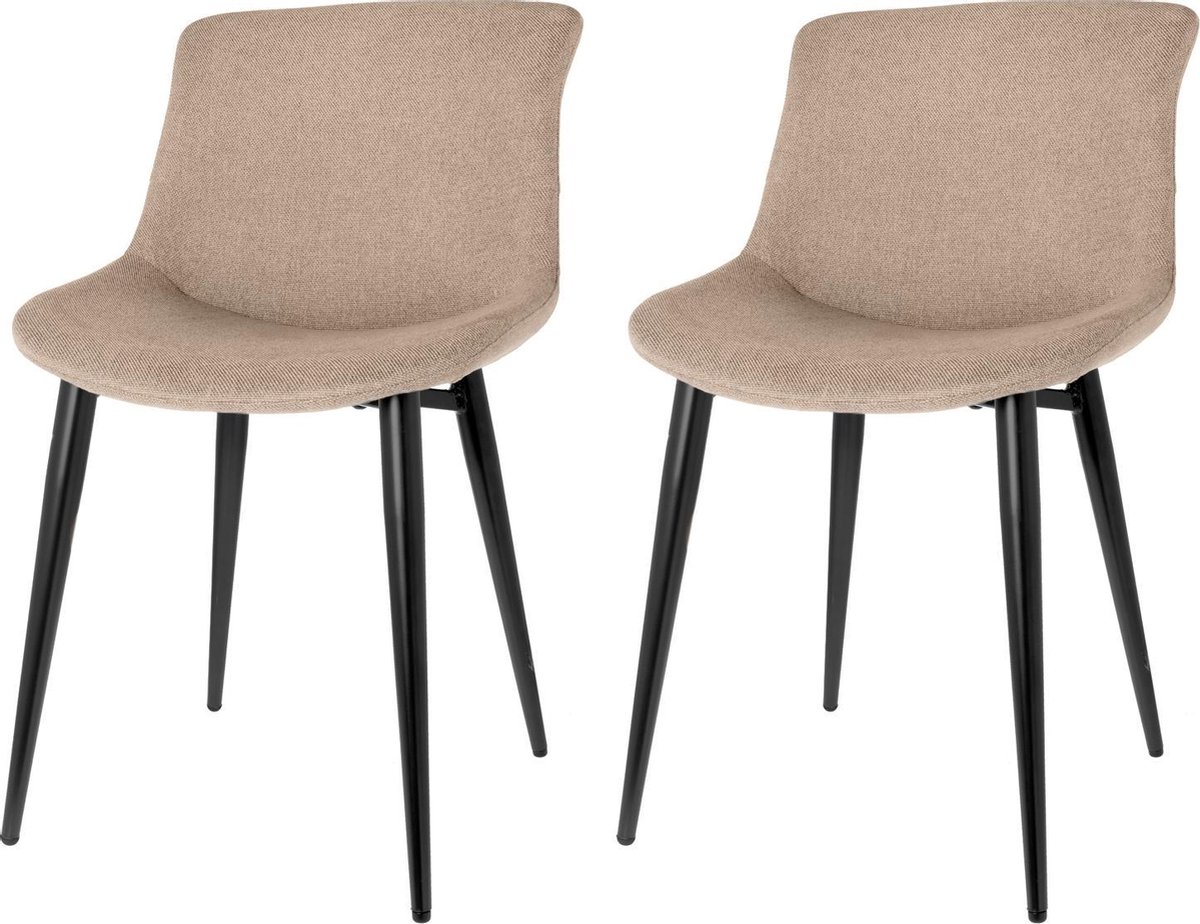 Riverdale eetkamerstoelen Elin - Zand - 80cm hoog