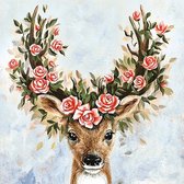 Diamond  Painting Flower Deer  38*38