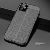 Xssive Soft Case - Leder Look TPU - Back Cover voor Apple iPhone 12 Mini (5.4) - Zwart