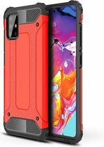 Xssive Anti Shock Back Cover voor Samsung Galaxy A51 - Rood