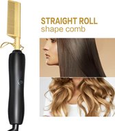 Shasim - Stijltang- Straightening Heat Pressing Comb brush for Woman / Man / Wig -Adjustable Temperature Professionele Elektrische haar kam