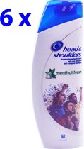 Head & Shoulders Menthol Fresh VOORDEELVERPAKKING 6x 200ml