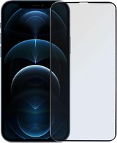 Full Cover Screenprotector - Apple iPhone 12 Pro Max – Zwart - Inclusief 1 extra screenprotector