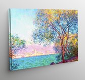 Canvas antibes in de ochtend - Claude Monet - 70x50cm