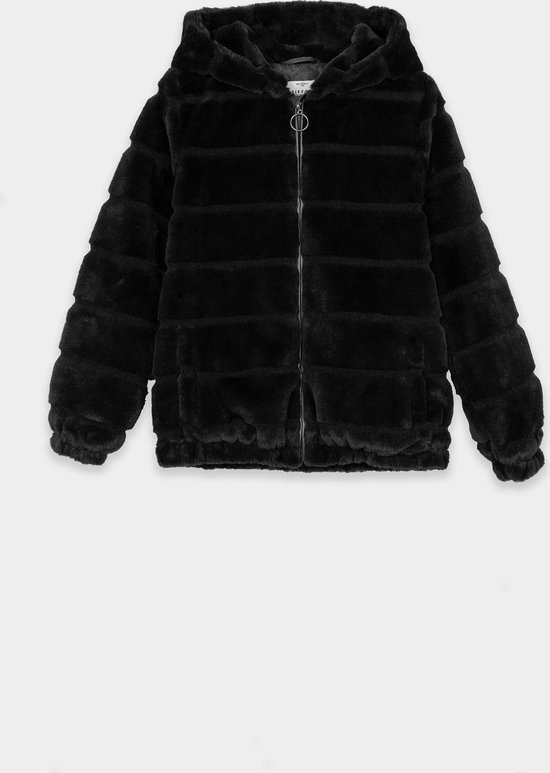 Tiffosi-meisjes-fake fur, faux fur- jas-Benen-kleur: zwart-maat 110 |  bol.com