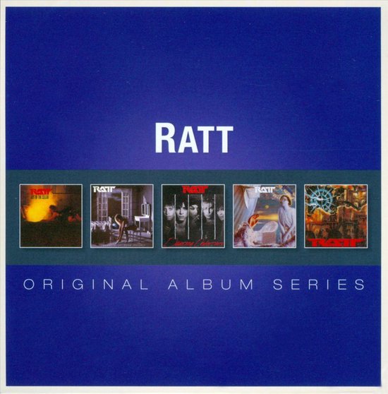 RATT ORIGINAL ALBUM SERIES met vijf albumhoezen.