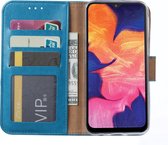 BixB Samsung Galaxy A51 hoesje - bookcase roze + tempered glas screenprotector