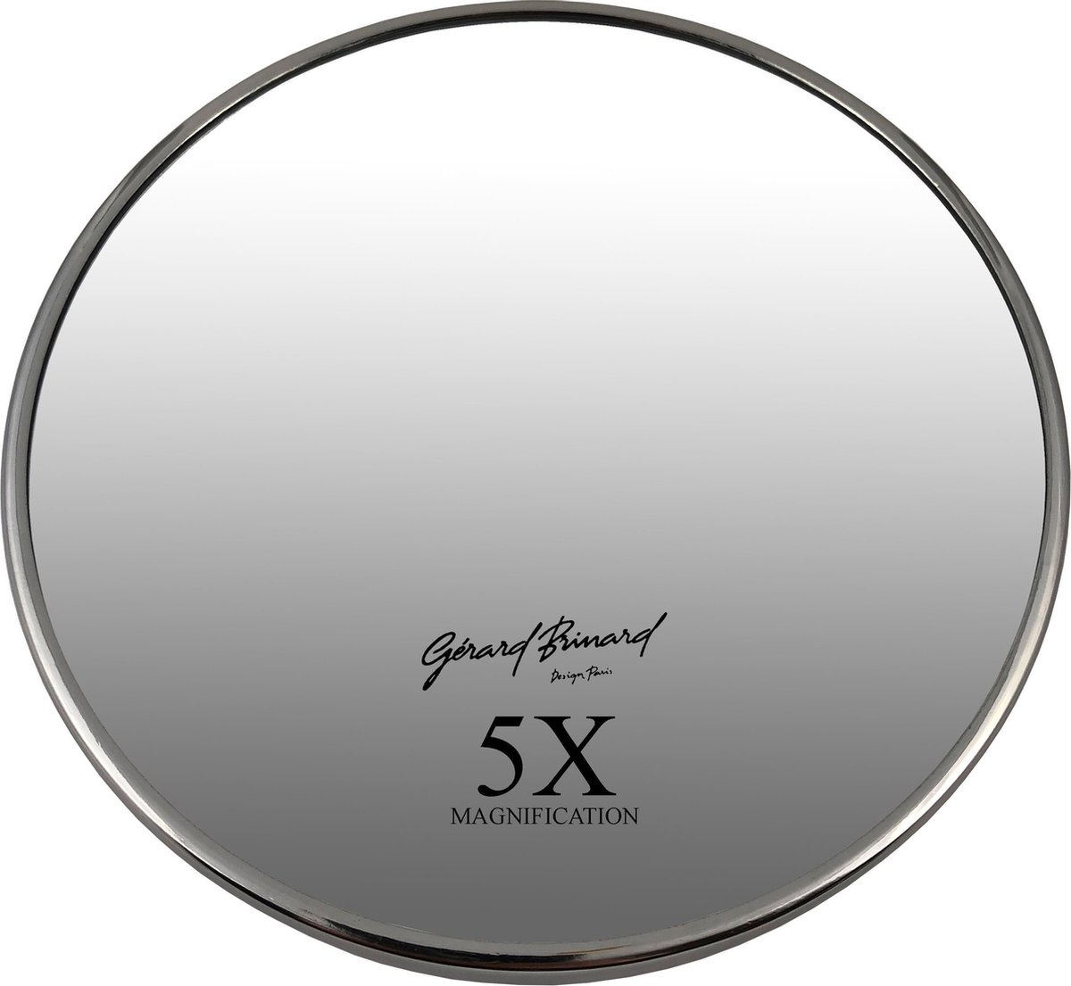 Gérard Brinard Make-up Zuignap spiegel zilver Ø16cm 5x Vergroting - Gerard Brinard