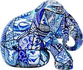 Porcelain Patchwork 20 cm Elephant parade Handgemaakt Olifantenstandbeeld