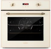 Elizabeth inbouw oven retro-design 6 functies 50-250°C crème