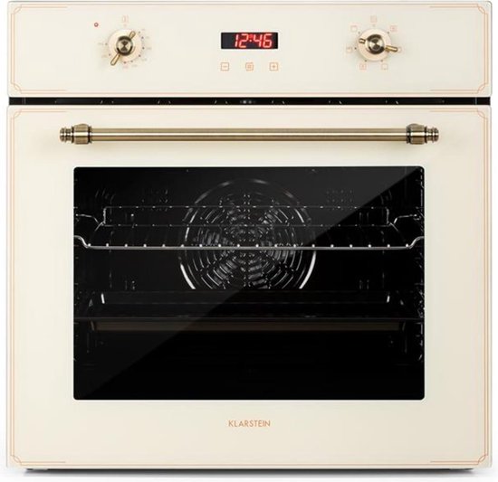 Informeer toevoegen aan assistent Elizabeth inbouw oven retro-design 6 functies 50-250°C crème | bol.com