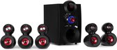 X-Gaming 5.1 surround audiosysteem 380W max. OneSide subwoofer BT USB SD