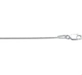 Zilver Gerhodineerde Collier slang rond 0 1314754 42 cm