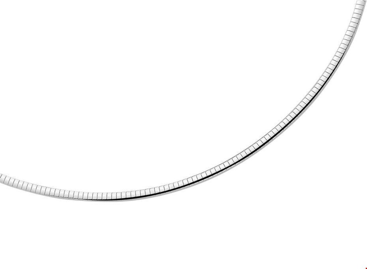 The Jewelry Collection Ketting Omega Bol 4,0 mm - Zilver