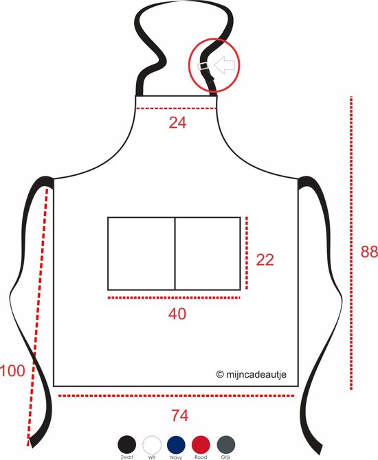 mon cadeau - tablier de luxe - Tout a meilleur goût de la friteuse - noir