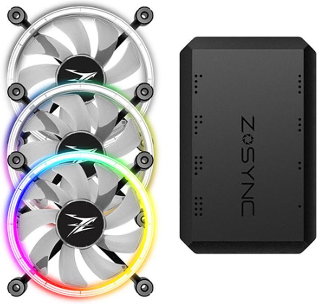 Zalman 120mm ZM-LF120 A-RGB Triple Pack inkl. Controller