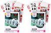 Afbeelding van het spelletje 2x Senioren speelkaarten plastic poker/bridge/kaartspel met grote cijfers/letters - Ideaal voor oudere mensen/slechtzienden - Kaartspellen - Speelkaarten - Pesten/pokeren
