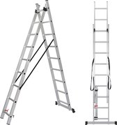ALDORR Home 2-delige Reformladder 2x9 - Hoogte 4,20 meter