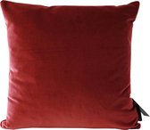 Sierkussen - Velours Raspberry - Rood - 45 Cm X 45 Cm