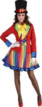 Magic Design Jurk Clown Dames Polyester Rood Maat Xs