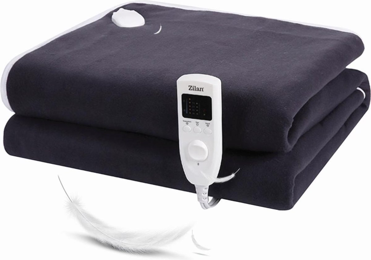 Zilan Elektrische Deken 1 Persoon 150 x 80 cm Snelle Opwarmtijd