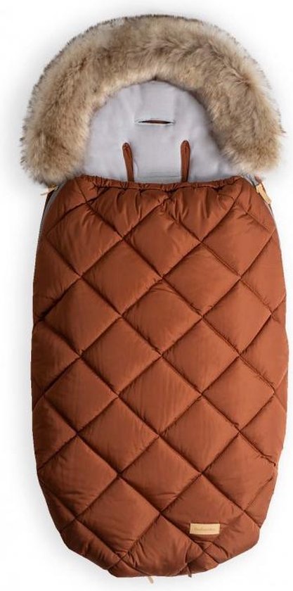 Beztroska voetenzak kaneel bruin met imitatie bont voering katoen en  buitenkant dons | bol.com
